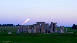 Stonehenge full moon rise Pete Glastonbury